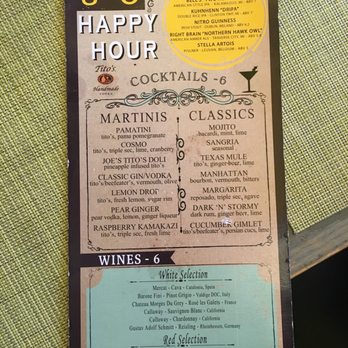 Bistro Joe's - Happy Hour menu - New American Near Me - Birmingham, Michigan