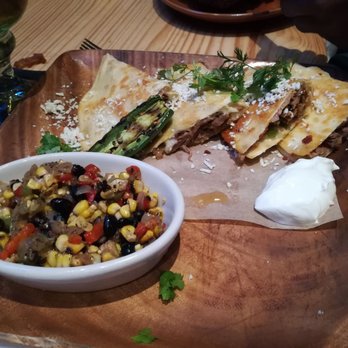 The Rustic - Beef brisket tacos with black bean salad - Bars Near Me - Houston, Texas The Rustic - Beef brisket tacos with black bean salad - Bars Near Me - Houston, Texas