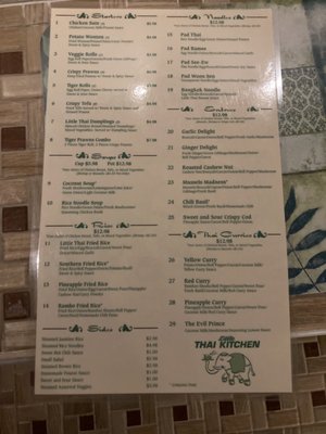 Menu photo 3 Little Thai Kitchen Flagstaff, AZ