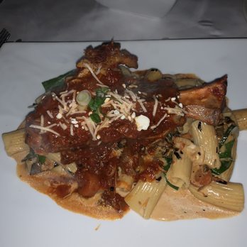 Eleni's Philoxenia - This is lamb shank with a special pasta under.  So good!! - Greek Near Me - Portland, Oregon