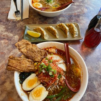Tokyo Tonkatsu - King Ramen + Spicy Katsu Ramen + Gyoza - Japanese Near Me - Eugene, Oregon