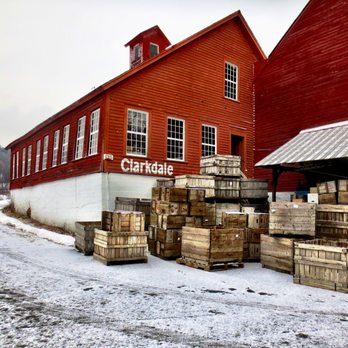 Clarkdale Fruit Farm - a red building and a pile of crates - Fruits & Veggies Near Me - Deerfield, Massachusetts Clarkdale Fruit Farm - a red building and a pile of crates - Fruits & Veggies Near Me - Deerfield, Massachusetts