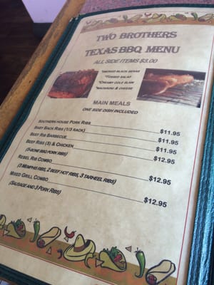 Menu photo 2 Two Brothers Sandy, OR