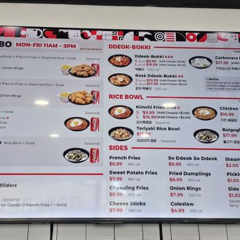 bb.q Chicken - Menu 2 of 2 - Korean Near Me - San Jose, California