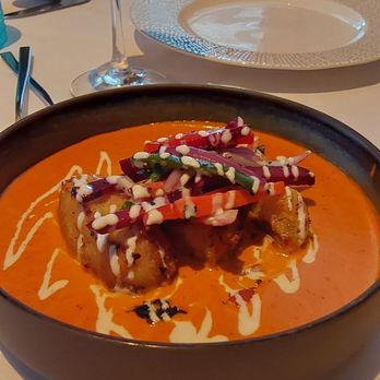 Copper Modern Indian Cuisine - Fried potato with sauce - Indian Near Me - Charlotte, North Carolina