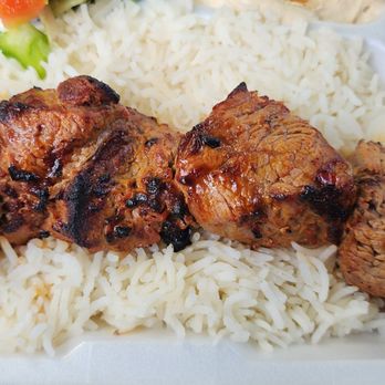 Hummus Bean - Beef kabob plate - Mediterranean Near Me - Anaheim, California