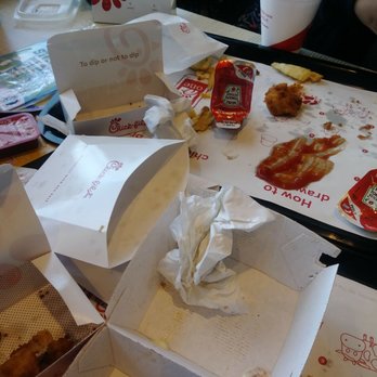 Chick-fil-A - The aftermath. Everyone ate everything - Fast Food Near Me - Covington, Washington