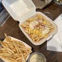 Goon Burger - Fries and the Jody high roller fries. House ranch