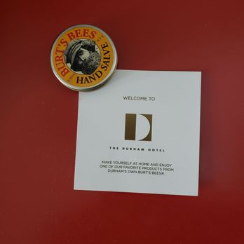 The Durham Hotel - Burt's Bees hotel gift - Hotels & Travel Near Me - Durham, North Carolina The Durham Hotel - Burt's Bees hotel gift - Hotels & Travel Near Me - Durham, North Carolina