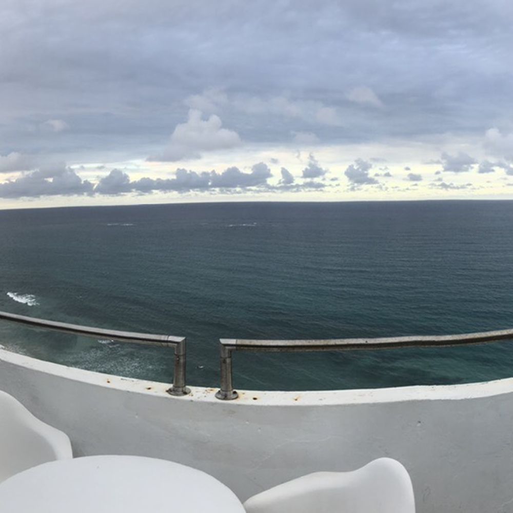 Condado Del Mar - Pano balcony view. Beautiful art on balcony wall - Apartments Near Me - San Juan, Puerto Rico Condado Del Mar - Pano balcony view. Beautiful art on balcony wall - Apartments Near Me - San Juan, Puerto Rico