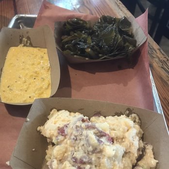 DAS BBQ - Creamed corn, collards and potato salad - Barbeque Near Me - Atlanta, Georgia