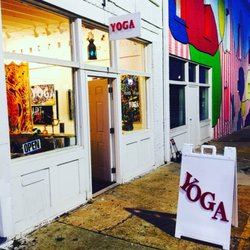 Paper Plane Yoga - Outside looking in..Paper Plane Yoga Studio & Artworks Gallery. A true treasure in the Tri City area