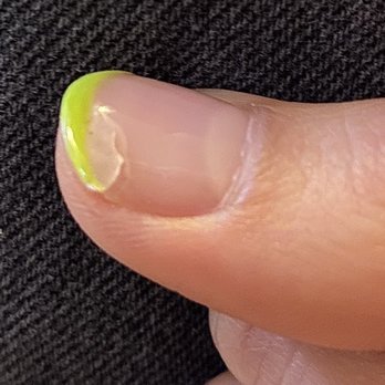 Q Salon - Gel peeled off within a few days. - Nail Salons Near Me - Beverly Hills, California