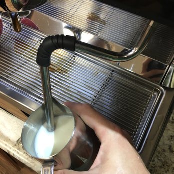 Seattle Barista Academy - Learning the proper way to steam milk - angle is everything! - Specialty Schools Near Me - Tukwila, Washington Seattle Barista Academy - Learning the proper way to steam milk - angle is everything! - Specialty Schools Near Me - Tukwila, Washington