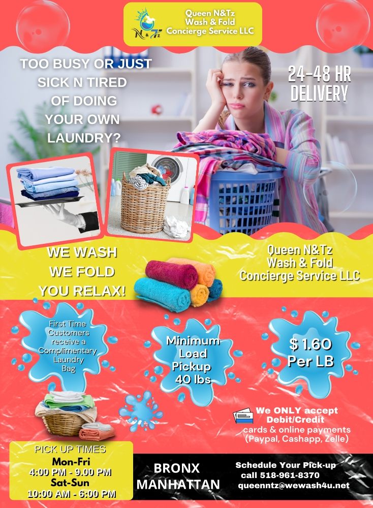 QUEEN N&TZ WASH AND FOLD CONCIERGE Updated September 2024 508 E