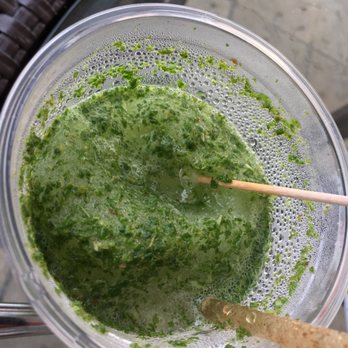 Seaside Cafe - Frozen Mojito dregs look like a salad; healthfood!! - Pizza Near Me - Key West, Florida
