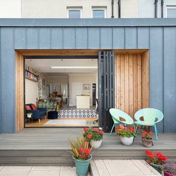 AGORA architecture + design - Zinc and timber clad house extension - Architects Near Me - Edinburgh, EDH