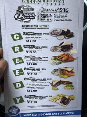 Greedyman's Bar B Que & Grill Food Truck & Catering by null