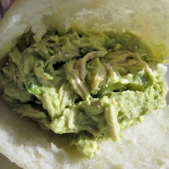 Arepas Cafe - Reina: Shredded chicken, mixed with avacado, and little mayo - Venezuelan Near Me - Astoria, New York