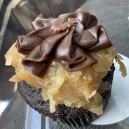 German Chocolate Cupcake
