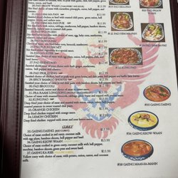 Tha da Petch - Menu