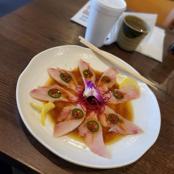 Rock N Roll Sushi - Hamachi Ponzu - Sushi Bars Near Me - San Bernardino, California Rock N Roll Sushi - Hamachi Ponzu - Sushi Bars Near Me - San Bernardino, California