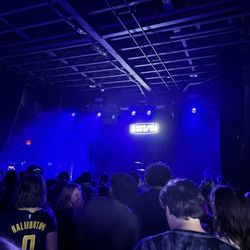 EXIT/IN - Exit/In logo on the small stage.