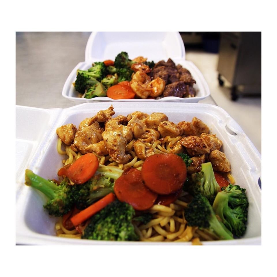Food from Hibachi Xpress Brown