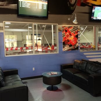 K1 Speed Austin - Couches and sitting area in lobby - Amusement Parks Near Me - Austin, Texas K1 Speed Austin - Couches and sitting area in lobby - Amusement Parks Near Me - Austin, Texas