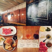 Photo of Salt Tasting Room - Vancouver, BC, CA. The interior, tasting plate, and wine flight. Make a reservation.