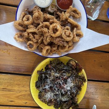 Pazza Notte - Calamari Fritti & Brussels Sprouts Appetizer - Pizza Near Me - Sacramento, California Pazza Notte - Calamari Fritti & Brussels Sprouts Appetizer - Pizza Near Me - Sacramento, California