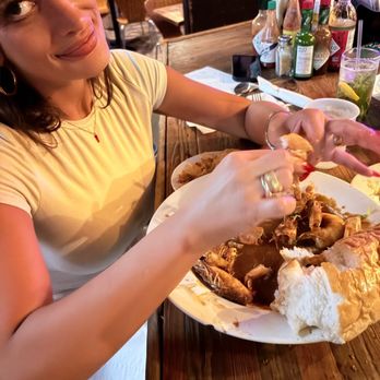Coop's Place - Crushing the Shrimp Creole BBQ Shrimp! - Cajun/Creole Near Me - New Orleans, Louisiana