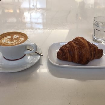 Intelligentsia Coffee - Cappuccino and a croissant! - Coffee & Tea Near Me - Venice, California