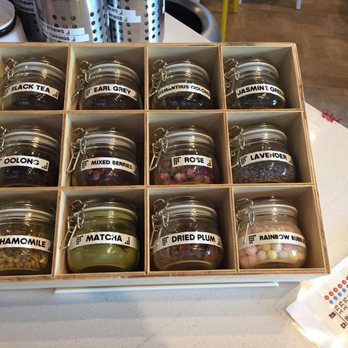 Bubbles&Tea - Fresh tea selection on display! If you ask a worker they'll open up a jar and let you take a whiff ! - Bubble Tea Near Me - Rockville, Maryland Bubbles&Tea - Fresh tea selection on display! If you ask a worker they'll open up a jar and let you take a whiff ! - Bubble Tea Near Me - Rockville, Maryland