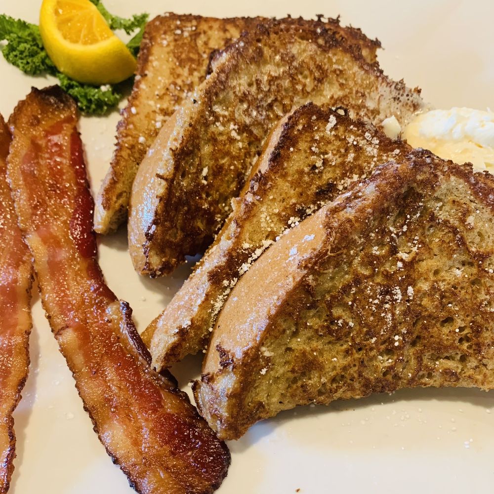 bacon, eggs, and toast bacon, eggs, and toast