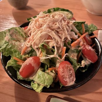 Drunken Monk - Kani salad with imitation crab. Nice but not $16 nice - Izakaya Near Me - Menlo Park, California Drunken Monk - Kani salad with imitation crab. Nice but not $16 nice - Izakaya Near Me - Menlo Park, California
