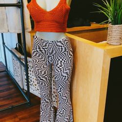Marilee's Designs - Checkered flare pants
