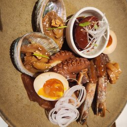 Marinated seafood for two