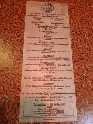 Menu photo 1 Jack Brown's Nashville, TN
