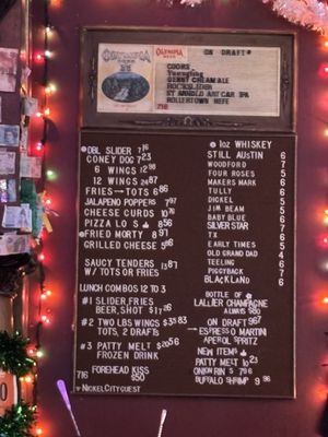 Menu photo 1 Nickel City Fort Worth, TX