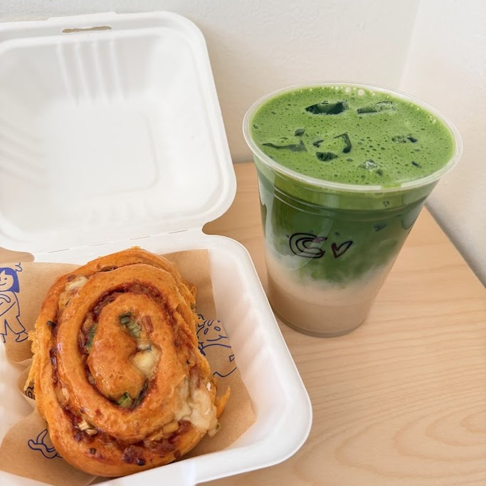 Seaforest Bakeshop - Gochujang Bun, Banana Matcha - Coffee & Tea Near Me - Philadelphia, Pennsylvania Seaforest Bakeshop - Gochujang Bun, Banana Matcha - Coffee & Tea Near Me - Philadelphia, Pennsylvania
