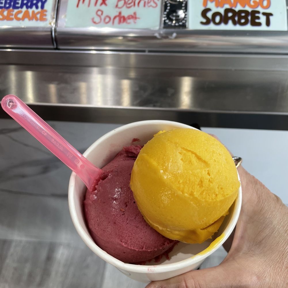 Ice Creamonology - My sorbet cup: mixed berries and mango - Ice Cream & Frozen Yogurt Near Me - Toronto, Ontario