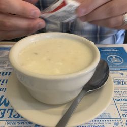 Corner Cafe - Clam chowder was homemade and excellent.