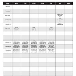 Ultra Jiu Jitsu Academy - Cinema Drive Schedule