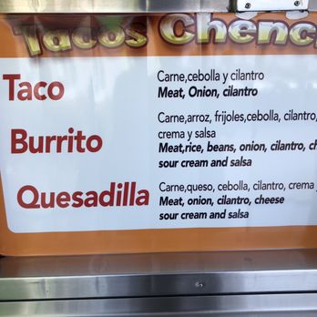 Tacos Chencho - Menu. - Food Trucks Near Me - San Jose, California Tacos Chencho - Menu. - Food Trucks Near Me - San Jose, California