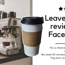 Have you had our drinks? leave a review on facebook for a chance to WIN BIG!