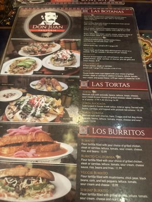 Menu photo 3 Don Juan Taqueria Indianapolis, IN
