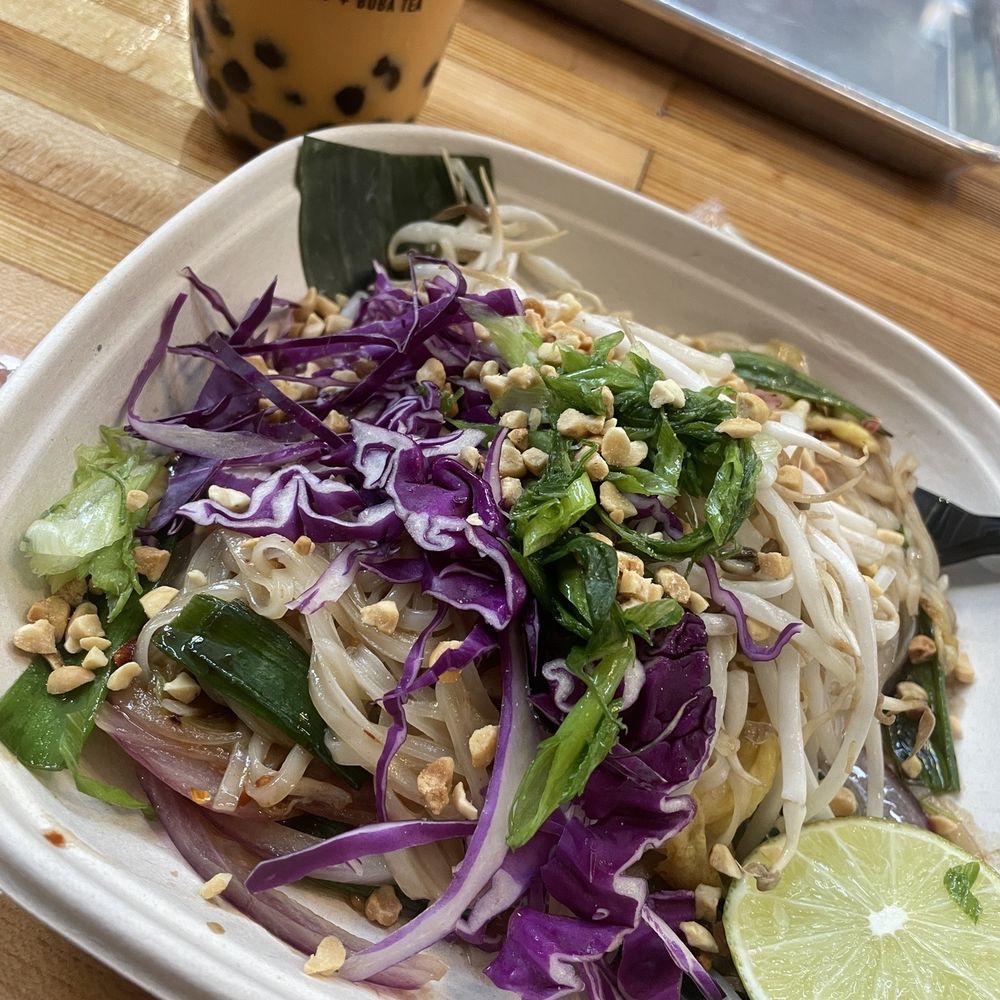 Chai tea boba tea. Pad Thai (no protein) Chai tea boba tea. Pad Thai (no protein)
