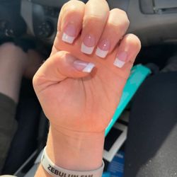 Happy Nails - My nails for Grandads Funeral. Clean, beautiful, demure