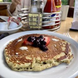 Tuggles Gap Roadside Inn - Buckwheat pancakes (short stack contains two pancakes)